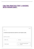 CNA TMU PRACTICE TEST 1 QUIZZES WITH PASSED ANS&excl;&excl;