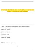 CVRN REVIEW COURSE PRACTICE EXAM QUESTIONS AND ANSWERS GRADED A&plus; 100&percnt; GUARANTEED SUCCESS&period;