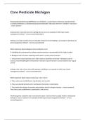 Core Pesticide Michigan Proctored Exam Complete Questions And Answers 2025 Approved&period;