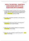IFSTA 7TH EDITION - CHAPTER 6  EXAM BRAND NEW OFFICIAL  QUESTIONS WITH ANSWERS&period; 