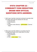 IFSTA CHAPTER 22 -  COMMUNITY RISK REDUCTION  BRAND NEW OFFICIAL  QUESTIONS WITH ANSWERS&period; 