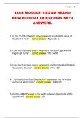 LI&sol;LE MODULE 5 EXAM BRAND  NEW OFFICIAL QUESTIONS WITH  ANSWERS&period; 