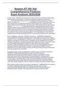 Newest ATI RN Vati  Comprehensive Predictor  Exam Analysis 2025&sol;2026 