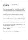 OBM Exam 2 Questions and Answers