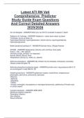 Latest ATI RN Vati  Comprehensive  Predictor  Study Guide Exam Questions  And Correct Detailed Answers  2025&sol;2026
