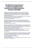ATI RN Vati Comprehensive  Predictor Complete Exam  Questions And Well Explained  Answers 2025&sol;2026 