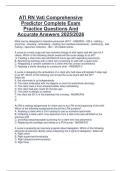 ATI RN Vati Comprehensive  Predictor Complete Exam  Practice Questions And  Accurate Answers 2025&sol;2026 
