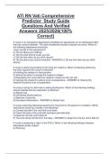 ATI RN Vati Comprehensive  Predictor  Study Guide  Questions And Verified  Answers 2025&sol;2026&lpar;100&percnt;  Correct&rpar;
