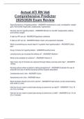 Actual ATI RN Vati  Comprehensive Predictor  2025&sol;2026 Exam Review
