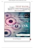 Canadian Fundamentals of Nursing 7th Edition Potter Test Bank