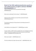 Body Art Test 2025 update&vert;comprehensive questions and verified answers &lpar;complete solutions&rpar; ASSURED SUCCESS&vert;GRADE A&plus;&excl;&excl;