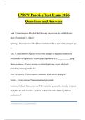 LMSW Practice Test Exam 2026 Questions and Answers
