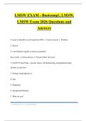 LMSW EXAM - Bootcamp&excl;&comma; LMSW&comma; LMSW Exam 2026 Questions and Answers