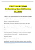 LMSW Assessment and Intervention planning Bundled Tests 2026 Questions and Answers