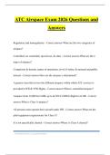 ATC Airspace Exam 2026 Questions and Answers