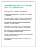 Army Counseling Process &lpar;ATP 6-22&period;1&rpar; Exam with accurate detailed solutions 