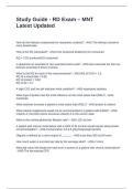 Study Guide - RD Exam &ndash; MNT