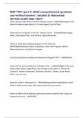 MSP TEST &lpar;part 1&rpar; &lpar;2025&rpar; comprehensive questions and verified answers &lpar; detailed & elaborated&rpar; ACTUAL EXAM 2025 TEST&excl;&excl;