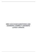 MED GAS  EXAM BUNDLE  QUESTIONS AND ANSWERS  100&percnt; CORRECT