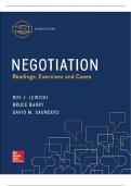 Negotiation Readings&comma; Exercises&comma; and Cases 7th Edition By Roy J&period; Lewicki&comma; Bruce Barry&comma; David M&period; Saunders TEST BANK