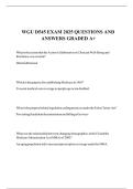 WGU D545 EXAM 2025 QUESTIONS AND ANSWERS GRADED A&plus;