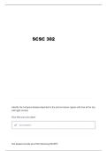 TAMU SCSC 302 EXAM 3 QUESTIONS AND VERIFIED ANSWERS