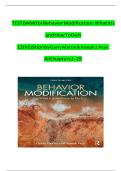 Test bank for behavior modification what it is and how to do it 11th edition martin and pear
