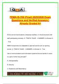 FEMA IS-700 Final Exam &lpar;40&plus; Q&A&rpar; &vert; NIMS&comma; EOC Functions&comma; Communications & Resource Management &vert; 2025&sol;2026 &vert; Emergency Management Certification