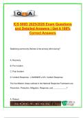 ICS 800D Emergency Management &vert; 2025&sol;2026 &vert; 30&plus; Solved Exam Questions on NRF&comma; FEMA&comma; NIMS&comma; and Response Coordination