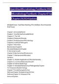 OPENSTAX MICROBIOLOGY TEST BANK OpenStax Microbiology THIS TEST BANK COVERS ALL CHAPTERS 1-26 OF THE BOOK
