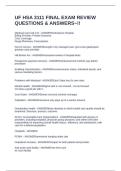 UF HSA 3111 FINAL EXAM REVIEW QUESTIONS & ANSWERS~&excl;&excl;