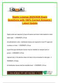 Septic System Licensing Exam &vert; 2025&sol;2026 &vert; 100&plus; Solved Questions on Installation&comma; Site Evaluation&comma; System Design & Regulations