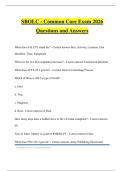 SBOLC - Common Core Exam 2026 Questions and Answers