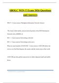 SBOLC WIN-T Exam 2026 Questions and Answers