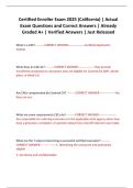 Certified Enroller Exam 2025 &lpar;California&rpar; &vert; Actual Exam Questions and Correct Answers &vert; Already Graded A&plus; &vert; Verified Answers &vert; Just Released