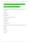 NURS-6501 Advanced Pathophysiology Final Exam 2025&sol;2026 &vert;&vert; 100&percnt; Correct Verified Answers