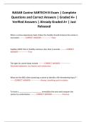 NASAR Canine SARTECH III Exam &vert; Complete Questions and Correct Answers &vert; Graded A&plus; &vert; Verified Answers &vert; Already Graded A&plus; &vert; Just Released
