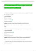 RN Pathophysiology ATI Exam Prep 2025&sol;2026 &vert;&vert; Latest Questions&comma; Correct Answers & Rationale