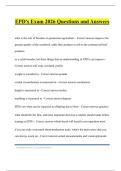 EPD Exam 2026 Questions and Answers