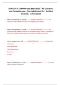 SARTECH III EXAM Newest Exam 2025 &vert; All Questions and Correct Answers &vert; Already Graded A&plus; &vert; Verified Answers &vert; Just Released