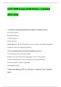 CON 3990 Exam Study Guide 2025&sol;2026 &vert;&vert; FAR Parts Updated Questions and Verified Correct Solutions