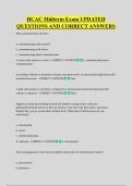 HCAC Midterm Exam UPDATED  QUESTIONS AND CORRECT ANSWERS