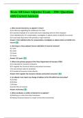 Texas All Lines Adjuster Exam Prep 2025&sol;2026 &vert;&vert; 350&plus; Verified Questions and Correct Answers