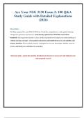 NSG 3130 Exam 2 Practice Test with Answer Key Explained