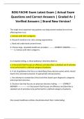 BOG FACHE Exam Latest Exam &vert; Actual Exam Questions and Correct Answers &vert; Graded A&plus; &vert; Verified Answers &vert; Brand New Version&excl;