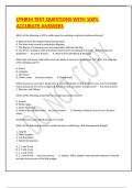 CPHRM TEST QUESTIONS WITH 100&percnt; ACCURATE ANSWERS