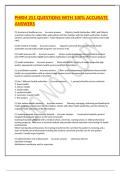 PHRM 251 QUESTIONS WITH 100&percnt; ACCURATE ANSWERS
