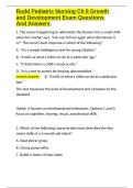 Rudd Pediatric Nursing Ch 6 Growth and Development Exam Questions And Answers&period;docx