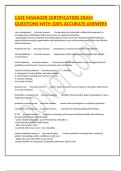 CASE MANAGER CERTIFICATION EXAM QUESTIONS WITH 100&percnt; ACCURATE ANSWERS