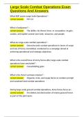 Large Scale Combat Operations Exam Questions And Answers&period;docx